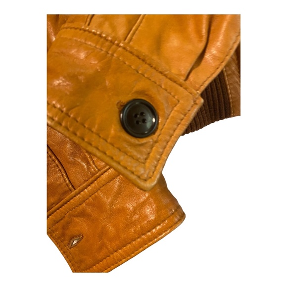 Vintage Leather bomber style jacket. EU38 - Picture 8 of 16